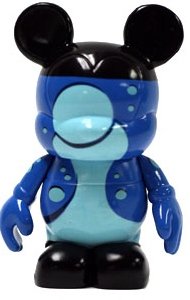 Blue Lava Lamp figure by Adrianne Draude, produced by Disney. Front view.