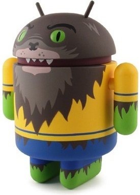 Halloween Android 2012 - Dead Zebra Exclusive figure by Andrew Bell, produced by Dyzplastic. Front view.
