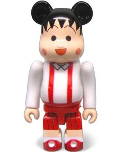 Maruko Be@rbrick 100% figure by Sakura, produced by Medicom Toy. Front view.