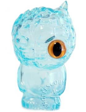 Chaos Q Bean - Clear Blue figure by Mori Katsura, produced by Realxhead. Front view.