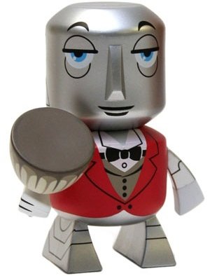 Robot Butler figure by Casey Jones, produced by Disney. Front view.