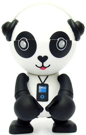 Creative Panda - Creative Technologies  figure, produced by Play Imaginative. Front view.