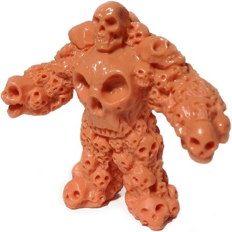 Multiskull figure by Monsterforge, produced by October Toys. Front view.
