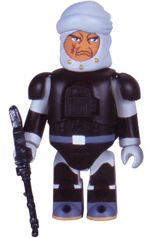 Kubrick Star Wars Dengar figure by Lucasfilm Ltd., produced by Medicom Toy. Front view.