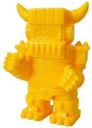 F.U. Robot - Unpainted Yellow, SDCC 11 figure by Lucky Nakazawa, produced by Gargamel. Front view.
