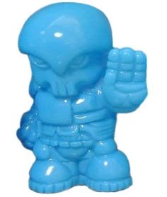 Warped Pheydon - Blue on Blue figure by Onell Design, produced by Fig-Lab. Front view.