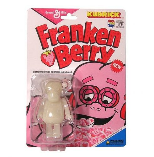Franken Berry - GID figure by General Mills, produced by Medicom Toy. Front view.