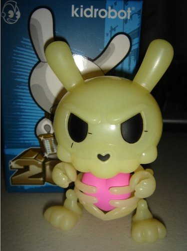 Build-A-Dunny figure by Kronk, produced by Kidrobot. Front view.