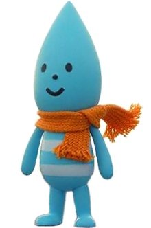 Little Raindrop figure by Fluffy House, produced by Fluffy House. Front view.