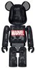 Clear Black Marvel Logo Be@rbrick 100%