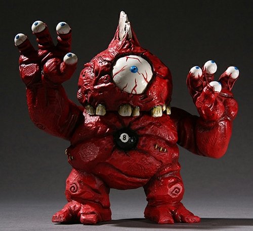 8-Ball Kickstarter Version figure by Radioactive Uppercut, produced by Radioactive Uppercut. Front view.