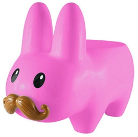 Pink Stache Labbit Stool (Art Giants)