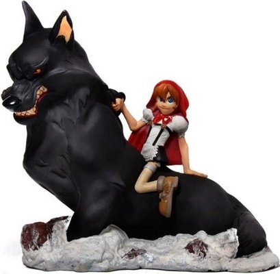 Red & Mr. W figure by Humberto Ramos, produced by Rabia. Front view.