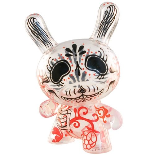 Damarak the Destroyer Dunny figure by Damara Kaminecki, produced by Kidrobot. Front view.
