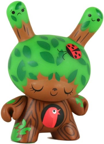 Dunny Fatale figure by Anna Chambers, produced by Kidrobot. Front view.