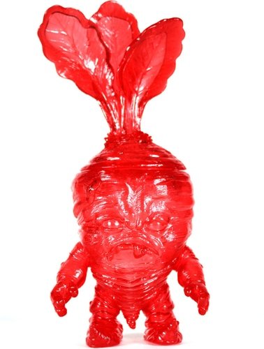 Gummy Deadbeet figure by Scott Tolleson. Front view.