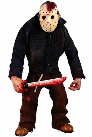 Jason Voorhees Stylized Roto Figure figure, produced by Mezco Toyz. Front view.