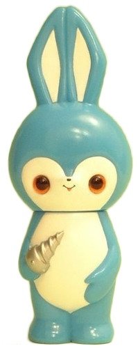 Bascot - Bad Taste Mascot - Honey Drill Blue figure by Noriya Takeyama, produced by Art Storm. Front view.