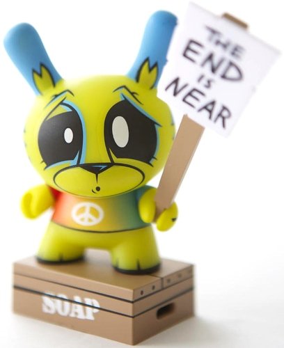 The End Is Near figure by Joe Ledbetter, produced by Kidrobot. Front view.