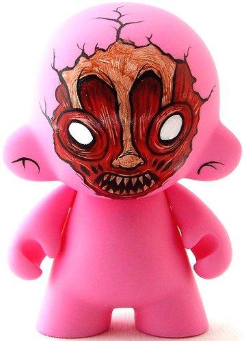 Munny Custom figure by Alex Pardee. Front view.