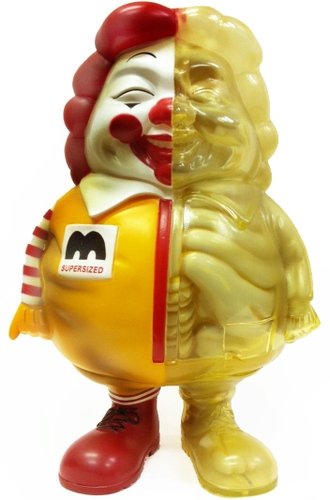 X-Ray Mc Supersized - Vintage figure by Ron English, produced by Secret Base. Front view.