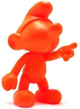 Smurf - Orange DIY figure by Peyo, produced by Artoyz Originals. Front view.