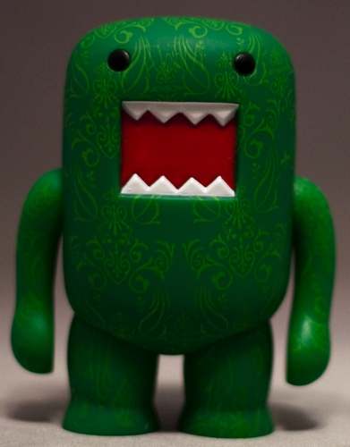  Deco Green Filigree Domo