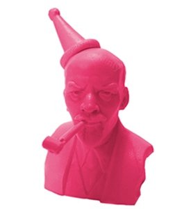 Lil IIIych figure by Frank Kozik, produced by Kidrobot. Front view.