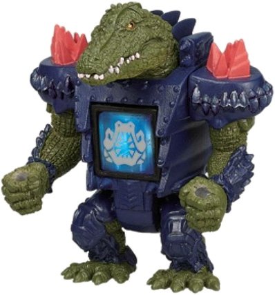 Crocodile (BS-17) figure, produced by Takara Tomy. Front view.