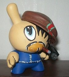 Dunny 2011 - Thug figure by Shawn Wigs, produced by Wigalisious. Front view.