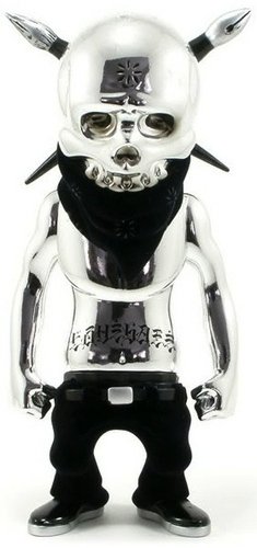 Rebel Ink - Premium Silver figure by Usugrow, produced by Secret Base. Front view.