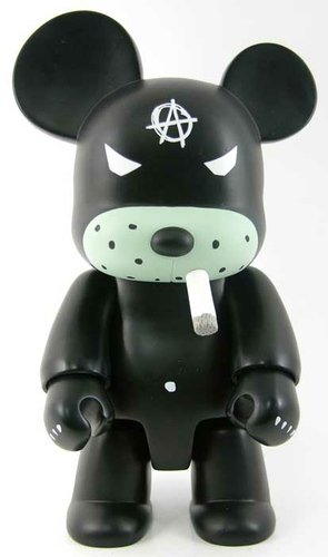 Anarchy Black Bear 8 figure by Frank Kozik, produced by Toy2R. Front view.