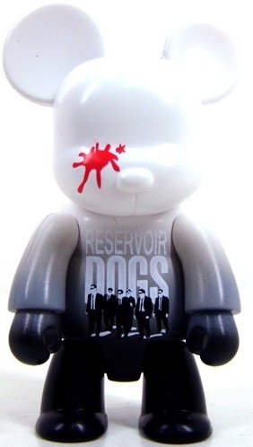 Reservoir Dogs Qee - White figure by Toy2R, produced by Toy2R. Front view.
