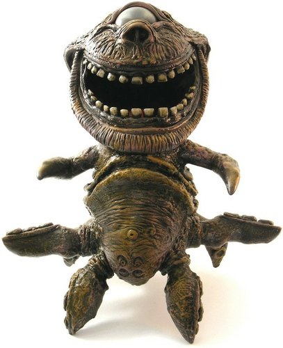 Party Crab figure by We Become Monsters (Chris Moore). Front view.
