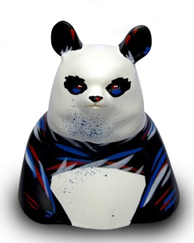 Union Jack Gazer - Mintyfresh ToyCon UK Exclusive figure by Angry Woebots, produced by Silent Stage Gallery. Front view.