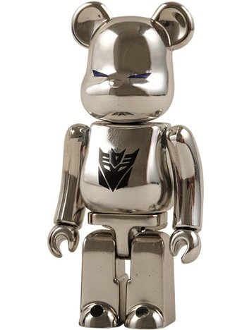 Transformers Be@rbrick 100% Ver. 1 - Megatron figure, produced by Medicom Toy. Front view.