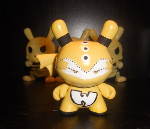 Dunny Wu Tang  figure by Shawn Wigs, produced by Kidrobot. Front view.