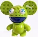 Deadmau5 Footlocker Exclusive figure by Deadmau5 X Footlocker, produced by Oddco Ltd. Front view.