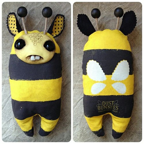 Bumble figure by Amanda Louise Spayd. Front view.