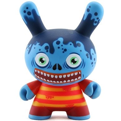 Skwak Dunny figure by Skwak, produced by Kidrobot. Front view.