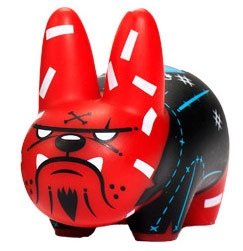Labbit - Wrath figure by Kronk, produced by Kidrobot. Front view.