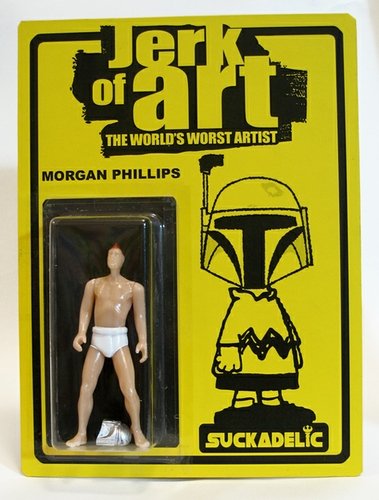 Jerk Of Art - The Worlds Worst Artist figure by Sucklord, produced by Suckadelic. Front view.