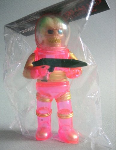 #023 Space Troopers - VX Clear Pink Painted figure, produced by Toygraph. Front view.