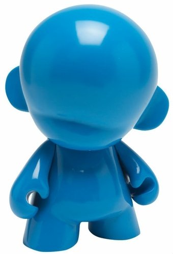 Mega Munny 20 - Glossy Blue figure, produced by Kidrobot. Front view.