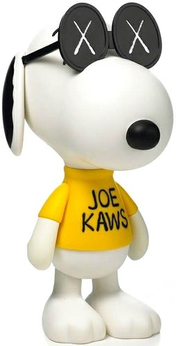 Joe Kaws figure by Kaws, produced by Original Fake. Front view.