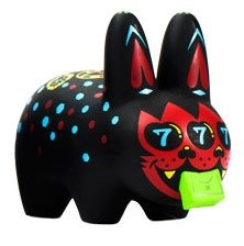 Labbit - Greed  figure by Kronk, produced by Kidrobot. Front view.