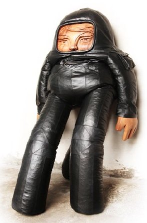 Big Babes figure by Spencer Hansen, produced by Blamo Toys. Front view.