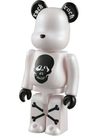 Rock Rock Konnichiwa! Be@rbrick 100% figure, produced by Medicom Toy. Front view.