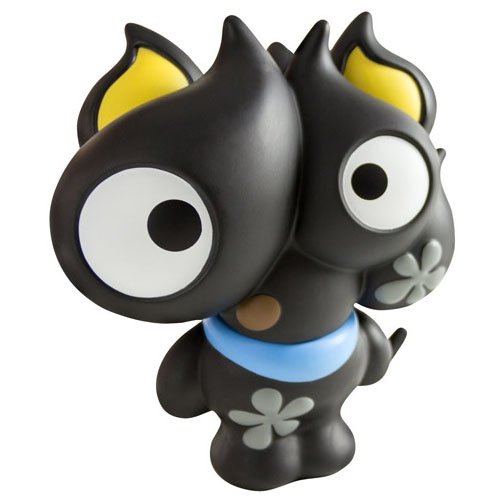 Junkocat Chococat figure by Junko Mizuno, produced by Kidrobot. Front view.