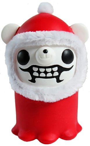 Lil Death Santa figure by Paul Shih. Front view.